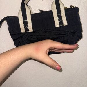 Black and Cream Women's Bag